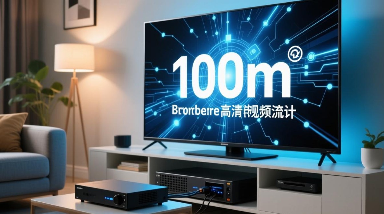 100m宽带能带动多少台高清电视服务器同时流畅播放？