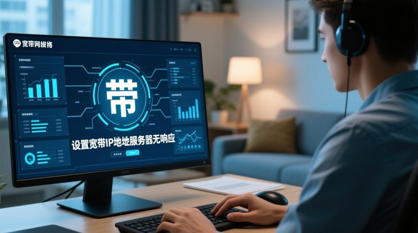 宽带IP地址服务器无响应怎么办？