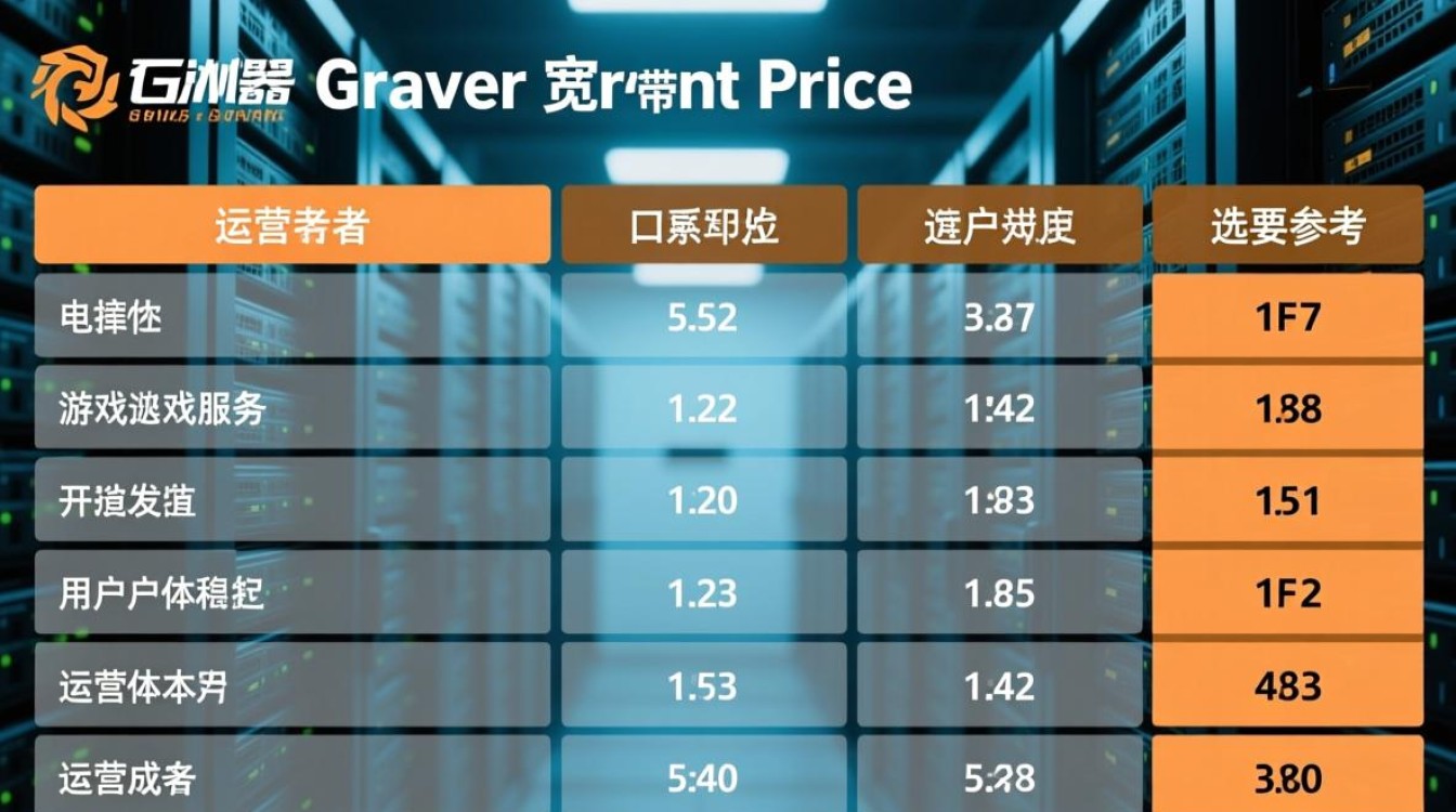 游戏服务器宽带价格表？2025年最新报价多少？