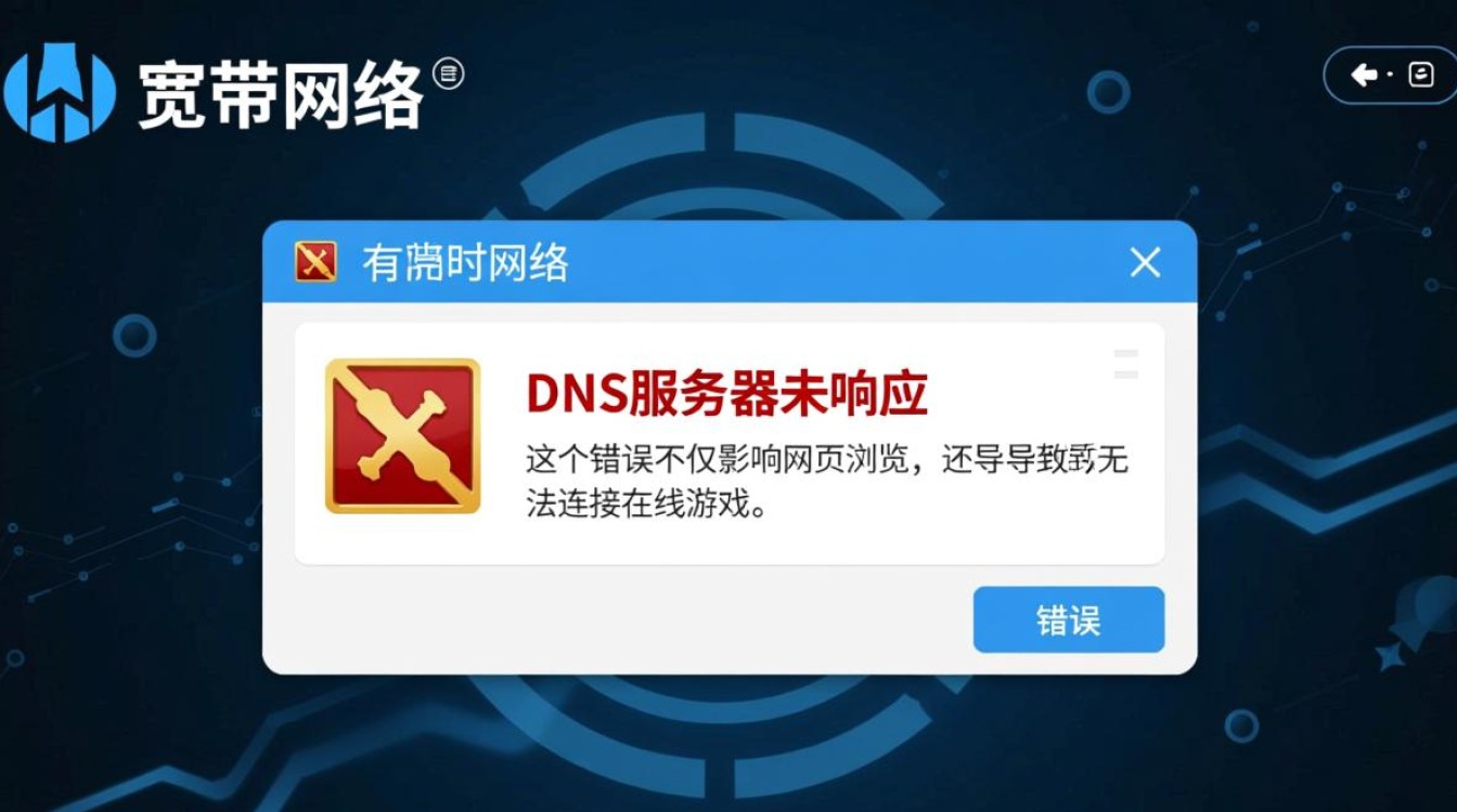 宽带错误显示DNS服务器未响应怎么办？