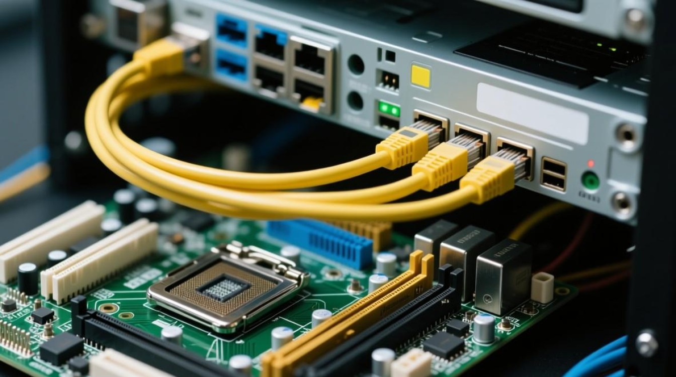 用服务器电脑主板装宽带线