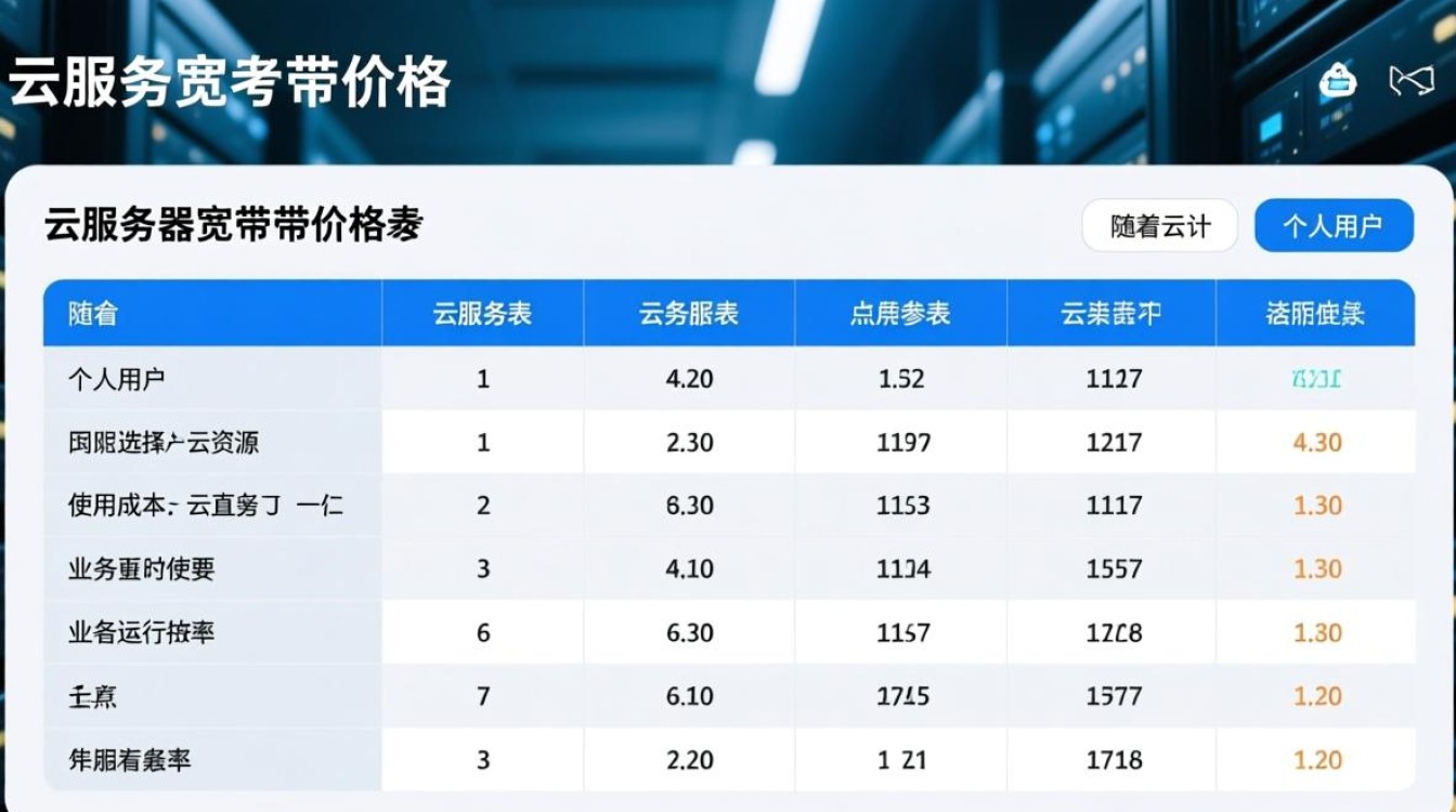国内云服务器宽带价格表2025，各厂商多少选最划算？