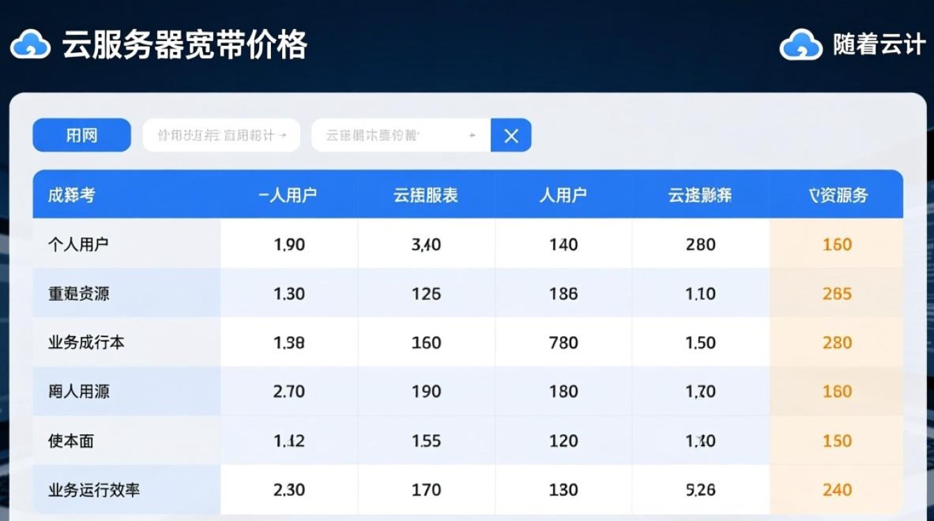 国内云服务器宽带价格表2025，各厂商多少选最划算？