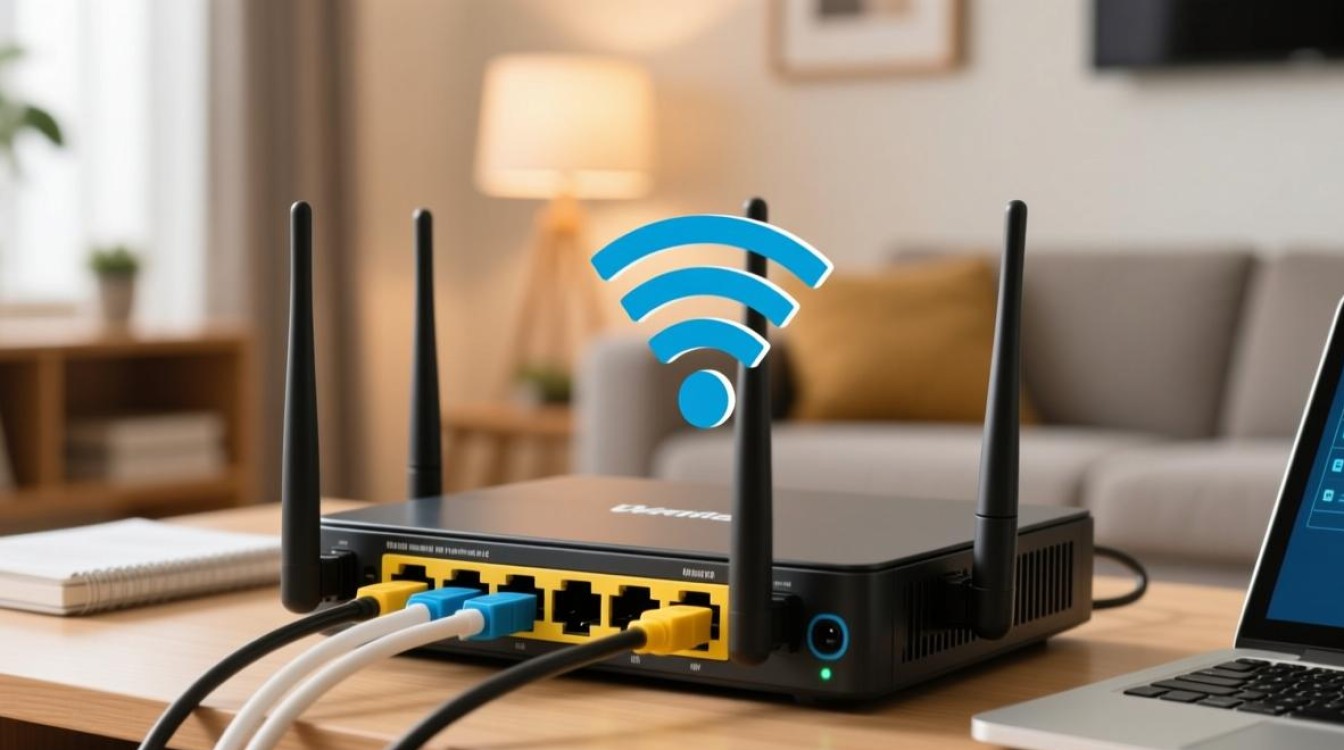 宽带路由服务器连接时，网线和设置步骤是怎样的？