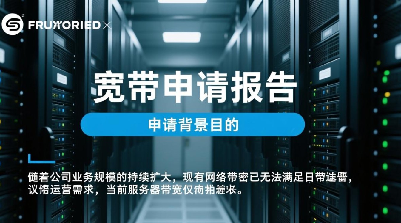 服务器宽带申请报告应包含哪些核心内容？