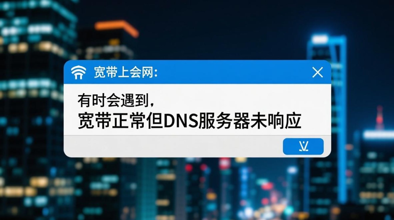 宽带正常但DNS服务器未响应怎么办？