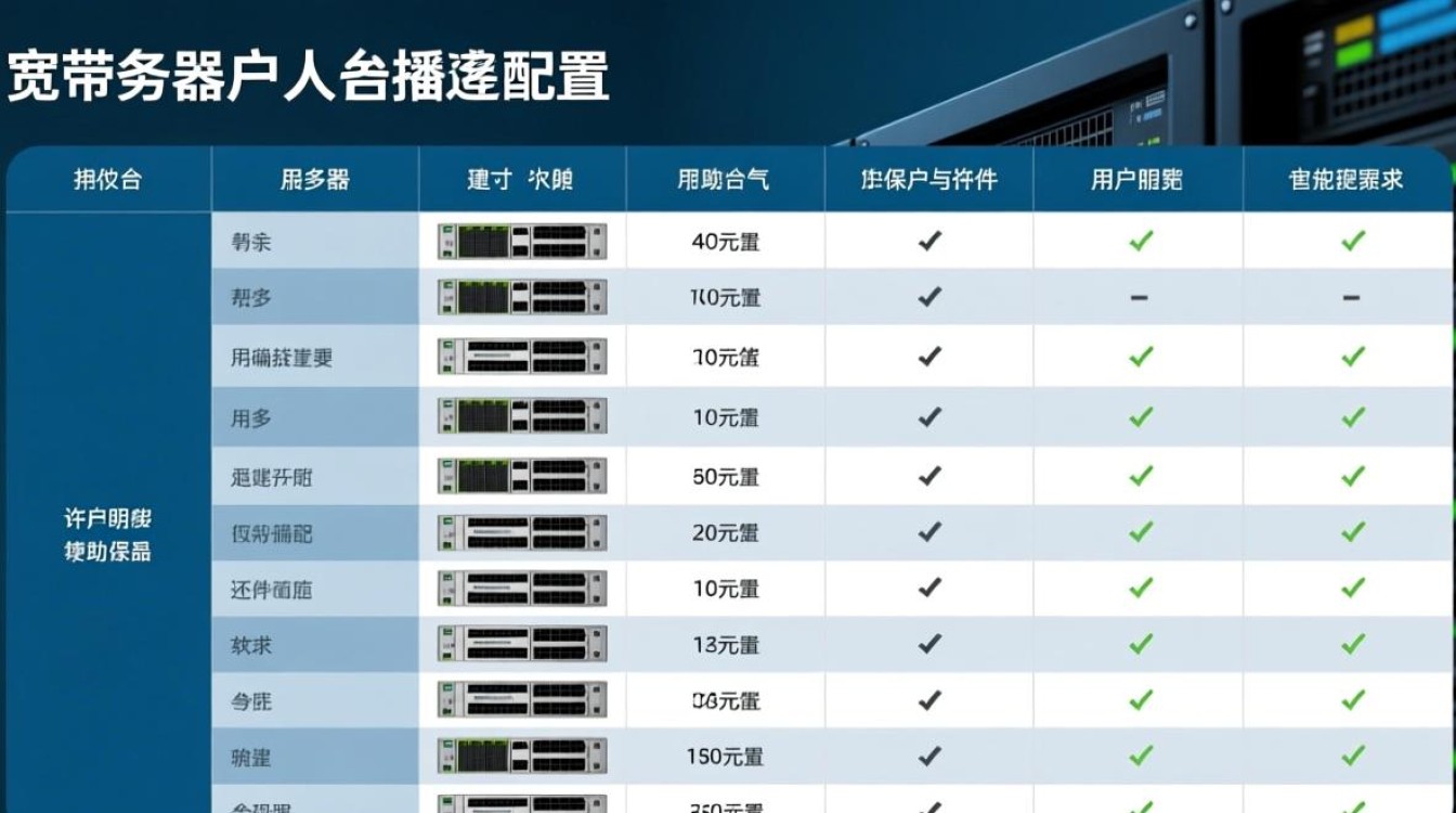 家用宽带服务器配置表图如何选择适合自己的配置？