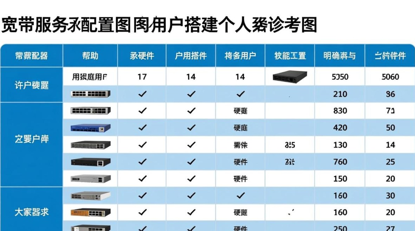 家用宽带服务器配置表图如何选择适合自己的配置？