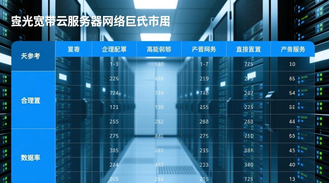 千兆宽带云服务器配置表怎么选才适合自己需求？