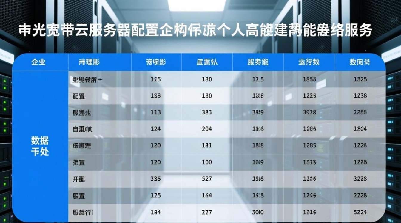 千兆宽带云服务器配置表怎么选才适合自己需求？