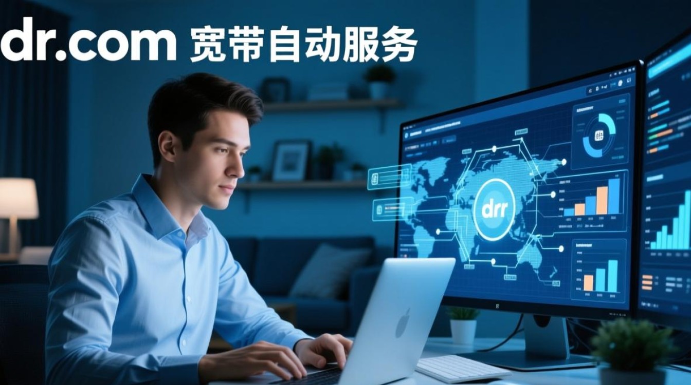 dr.com宽带自动服务器怎么设置才能自动重连？