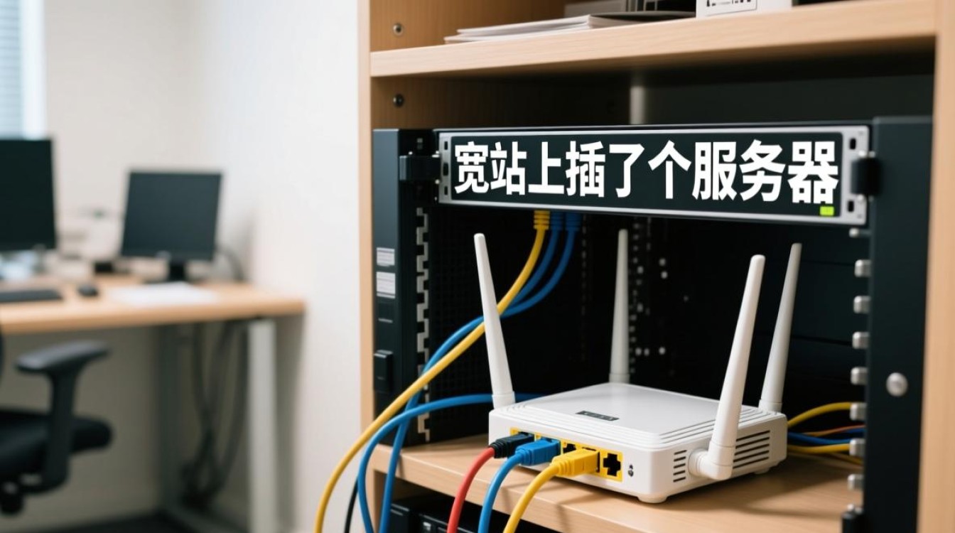 宽带上插了个服务器