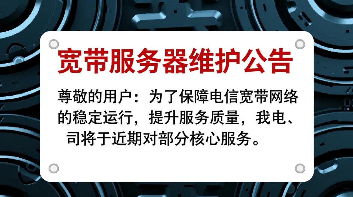 电信宽带服务器维护公告具体啥时候结束？