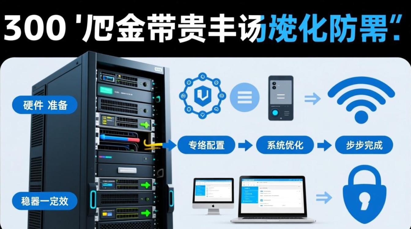 300兆宽带服务器怎么设置