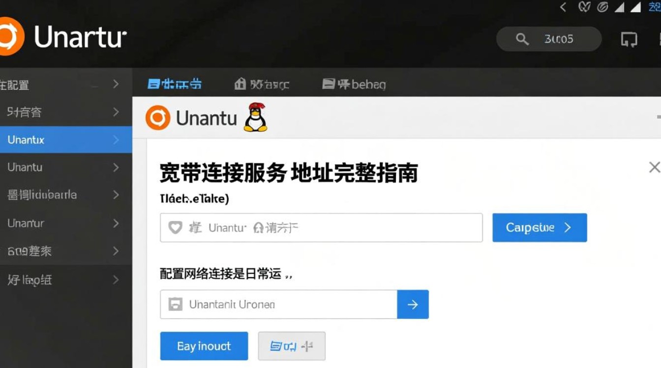 ubuntu 命令 宽带连接服务器地址