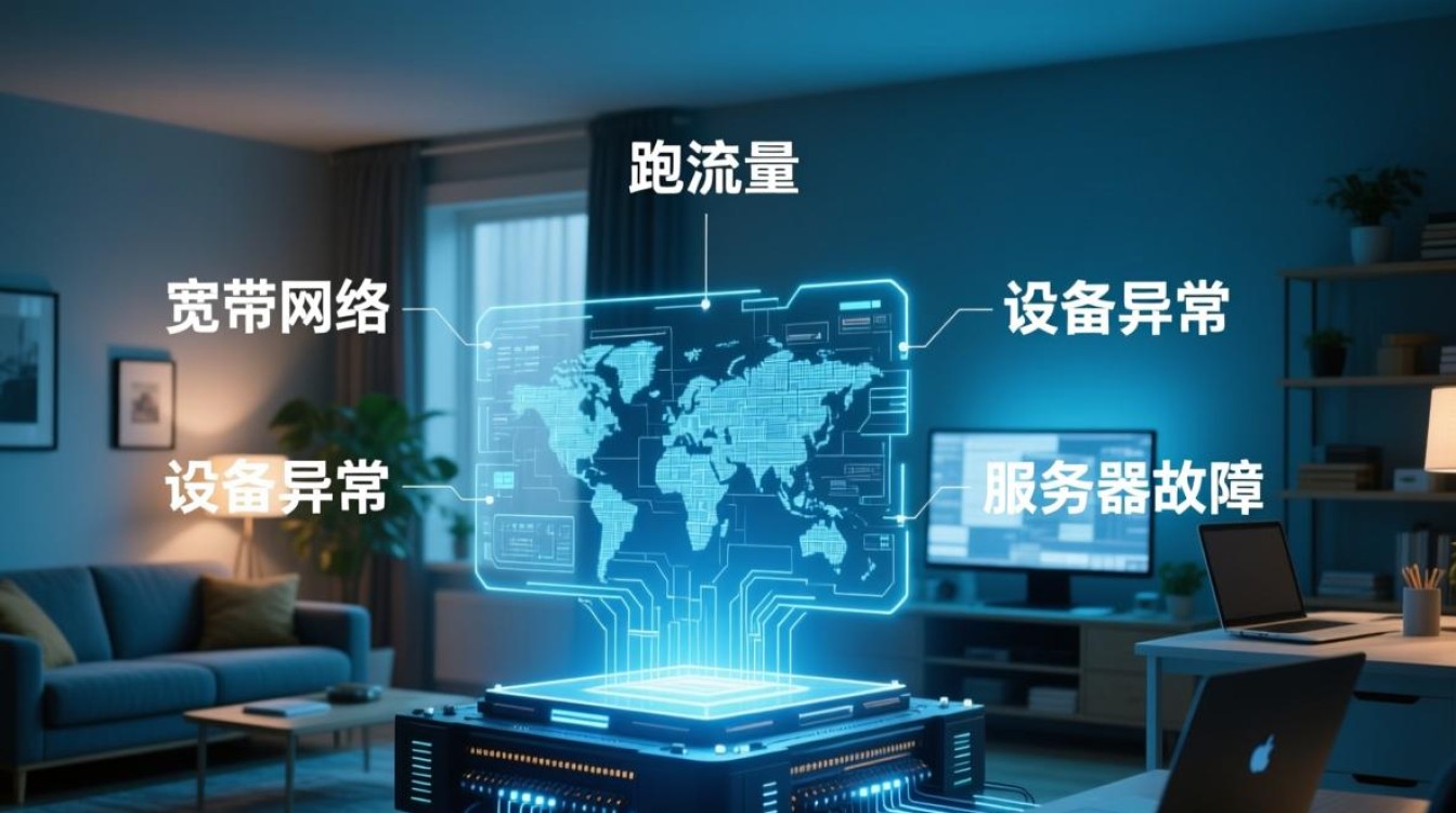 宽带跑流量设备服务器异常