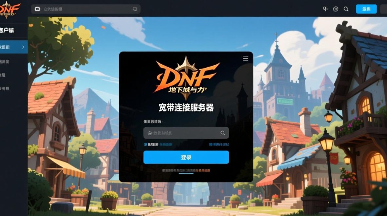 登录dnf到宽带连接服务器怎么办？