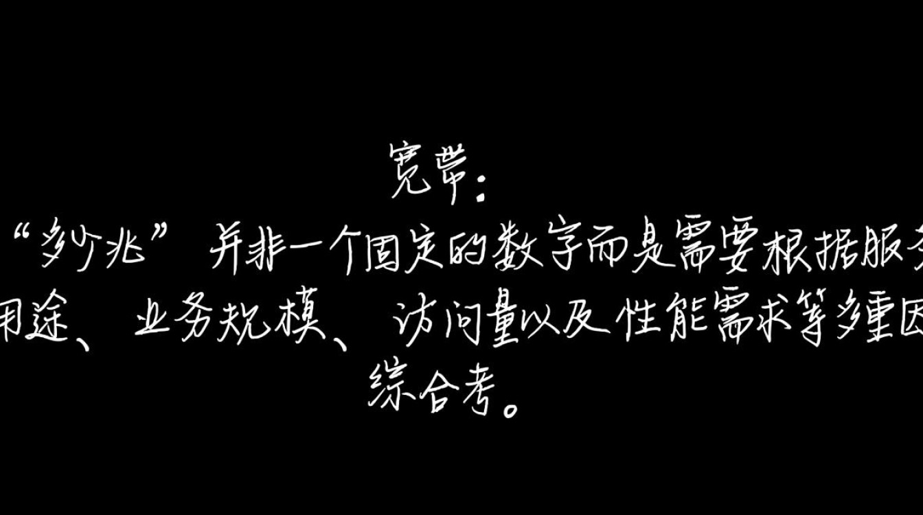 服务器要用多少兆的宽带