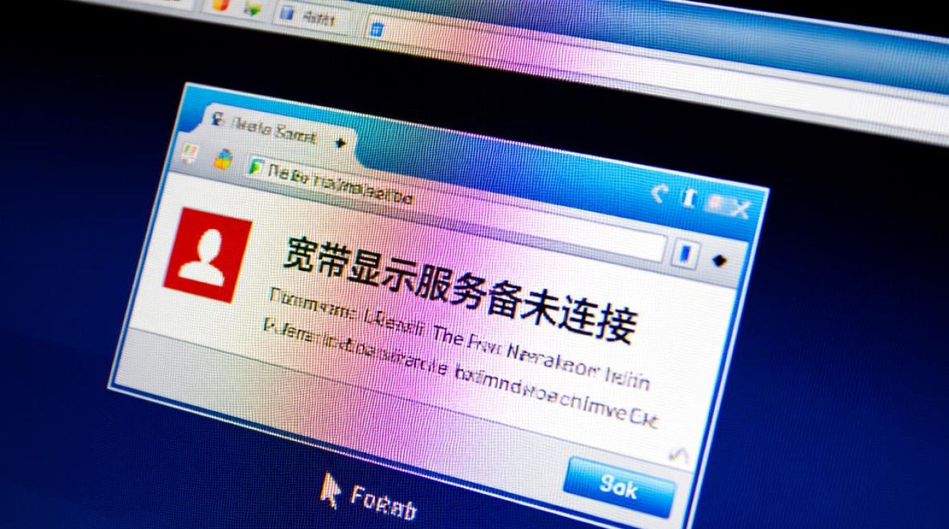 宽带显示服务器未连接