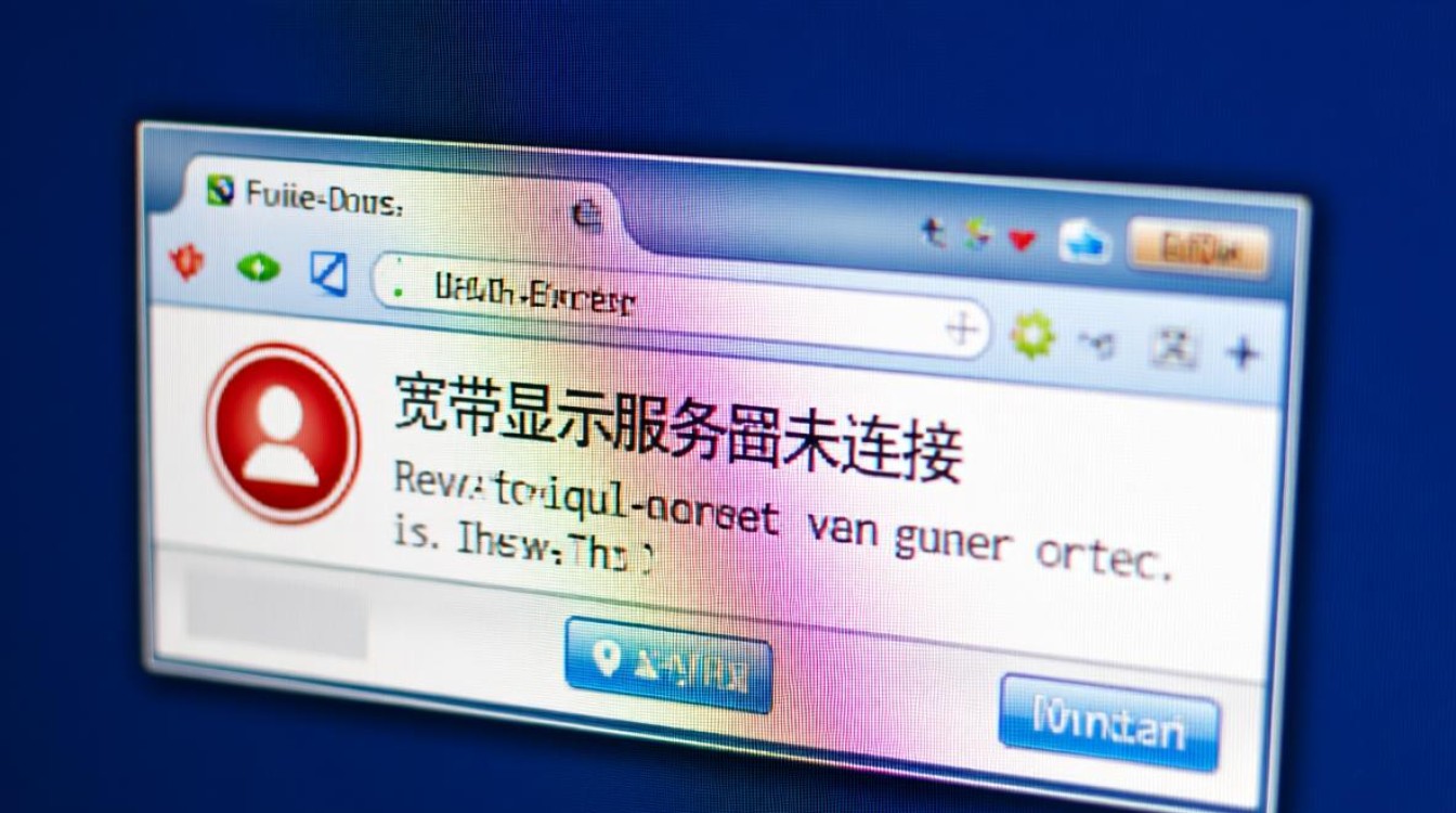 宽带显示服务器未连接