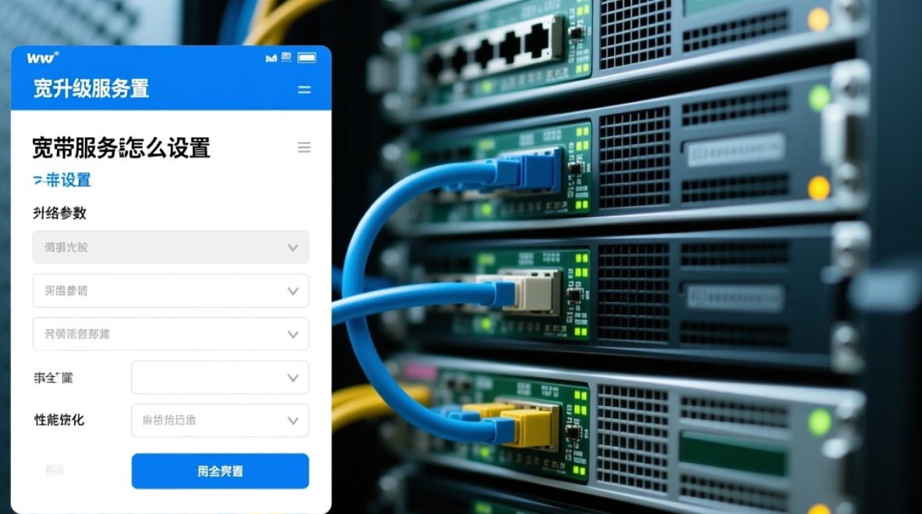 宽带升级服务器怎么设置
