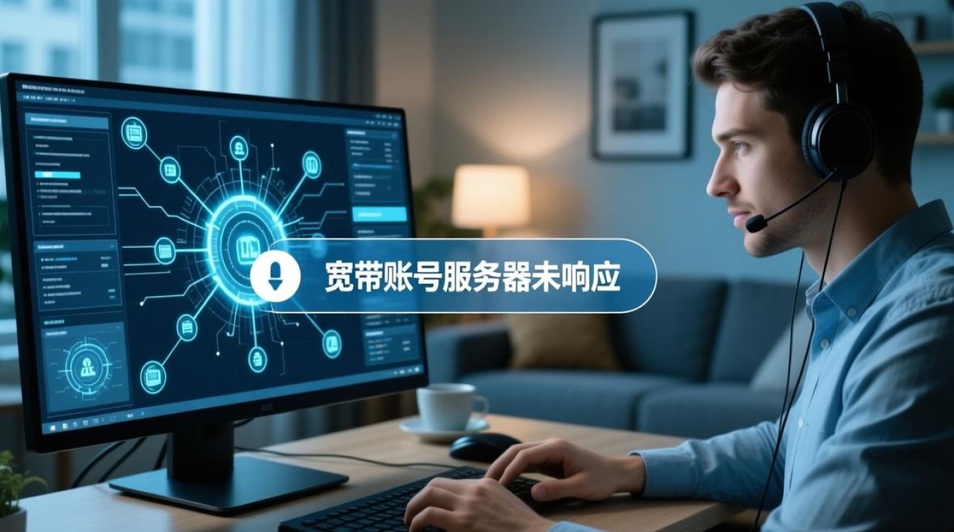 宽带账号服务器未响应