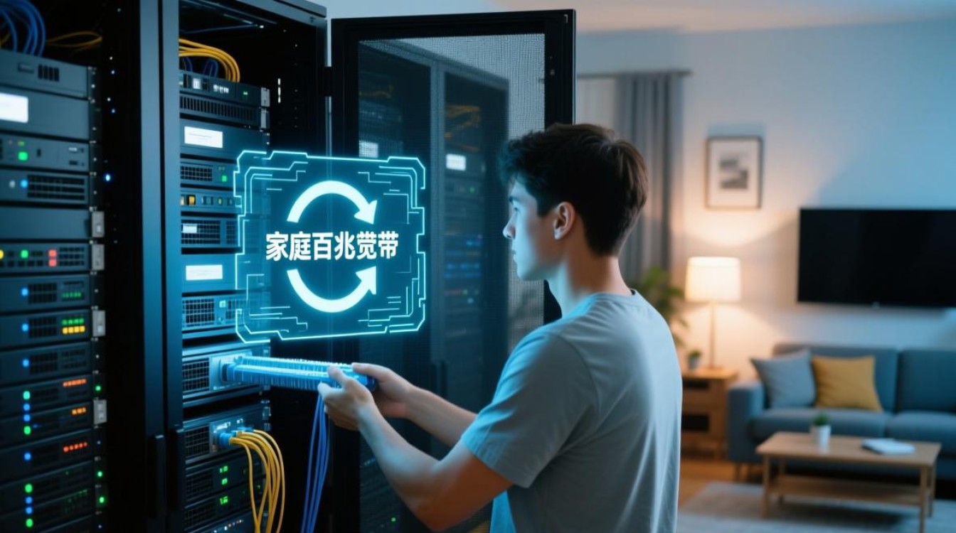家庭百兆宽带做服务器