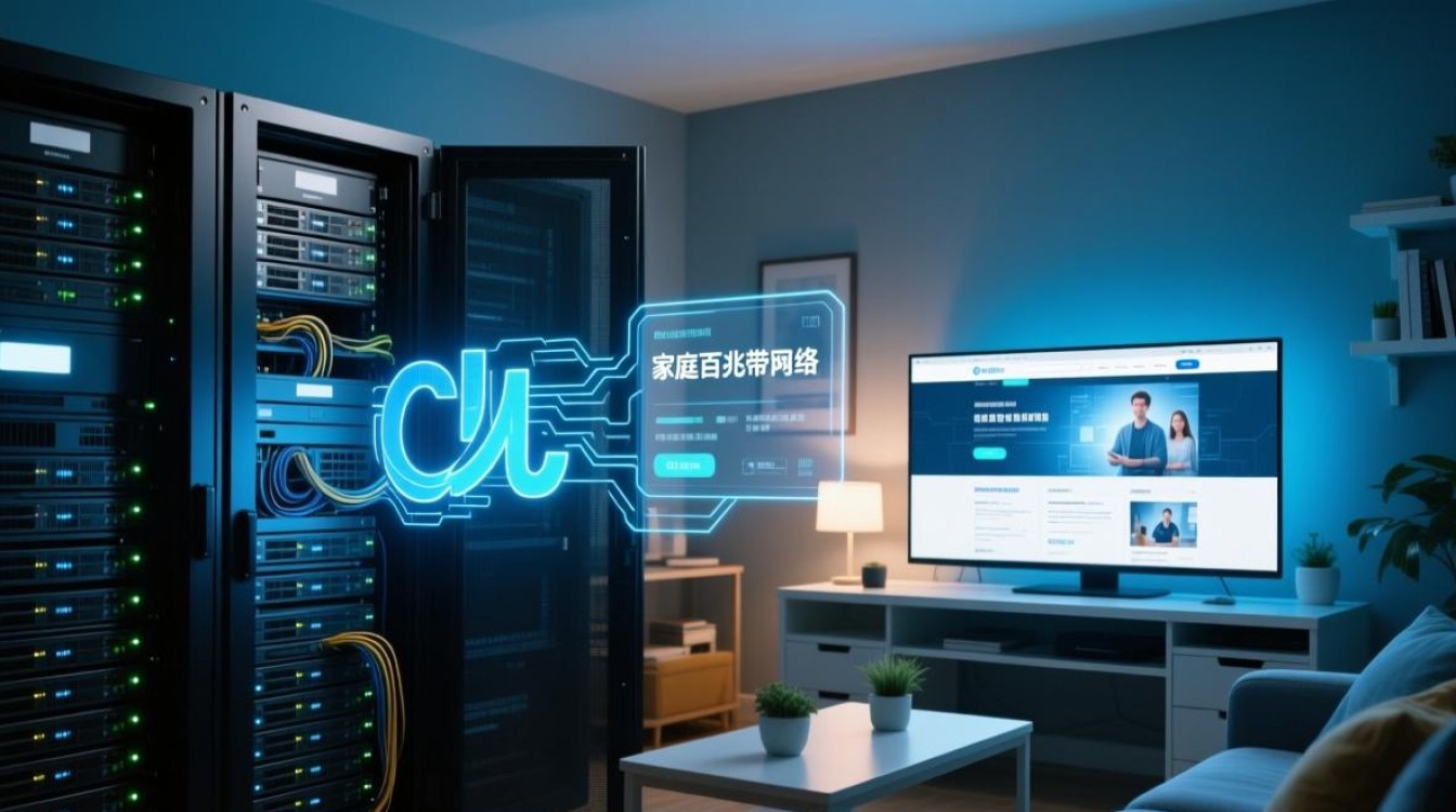 家庭百兆宽带做服务器