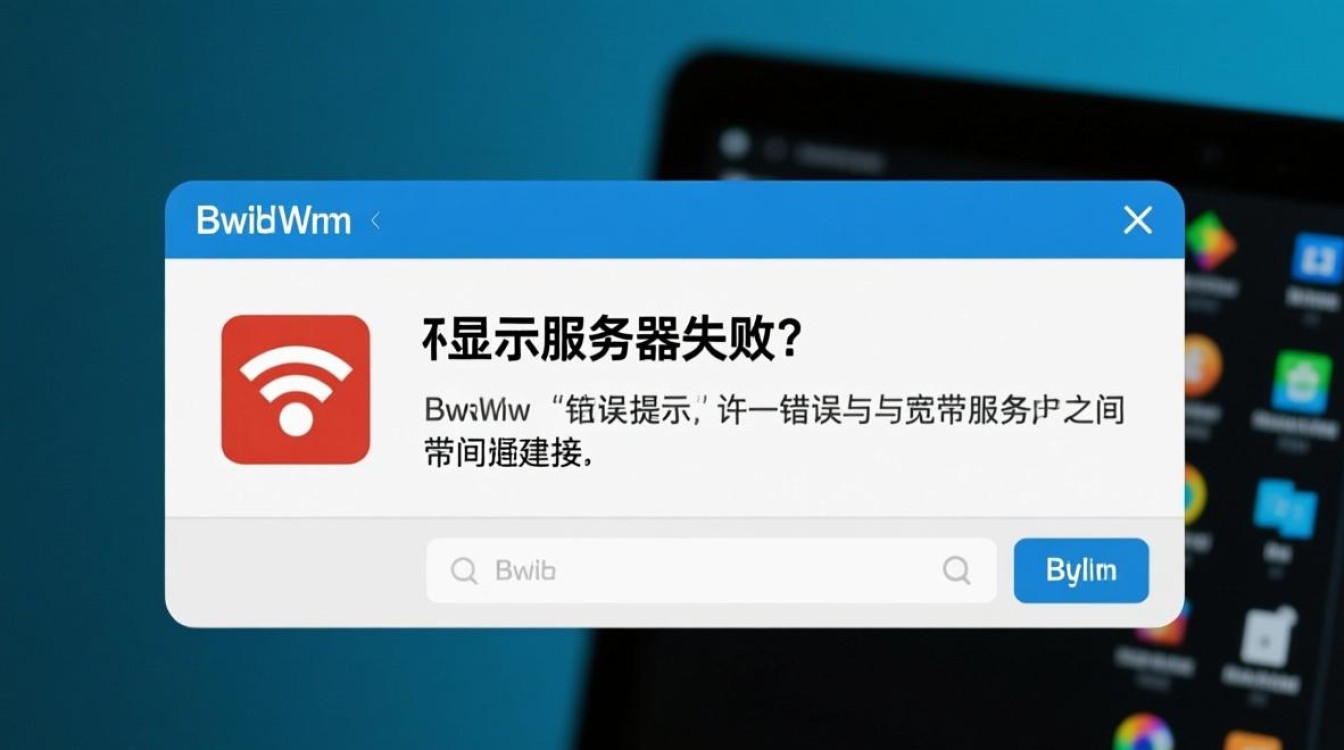 宽带拨号显示服务器失败