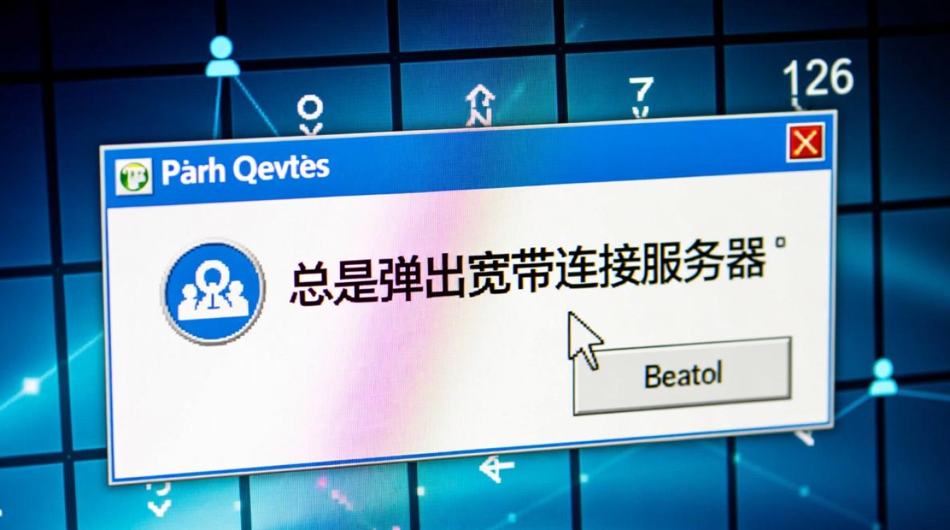 总是弹出宽带连接服务器