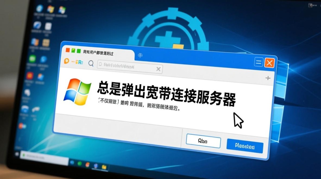 总是弹出宽带连接服务器