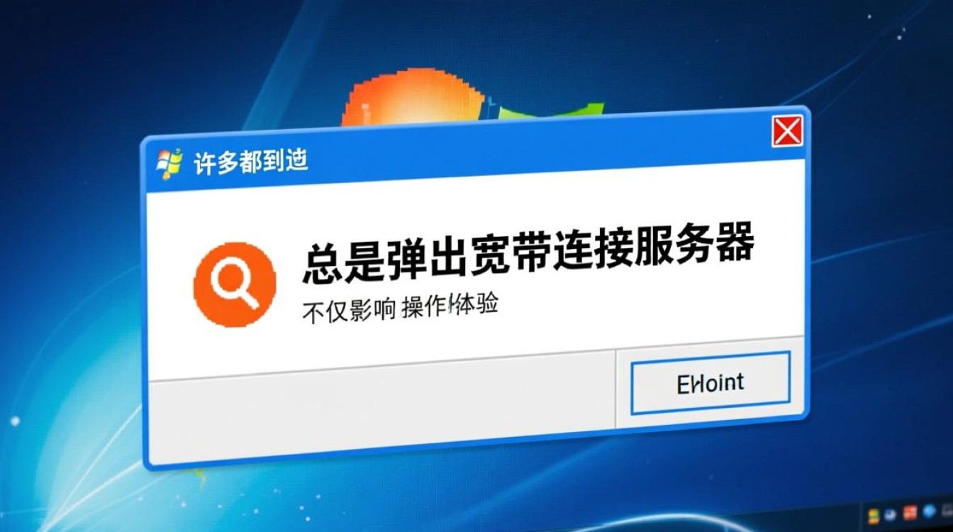 总是弹出宽带连接服务器