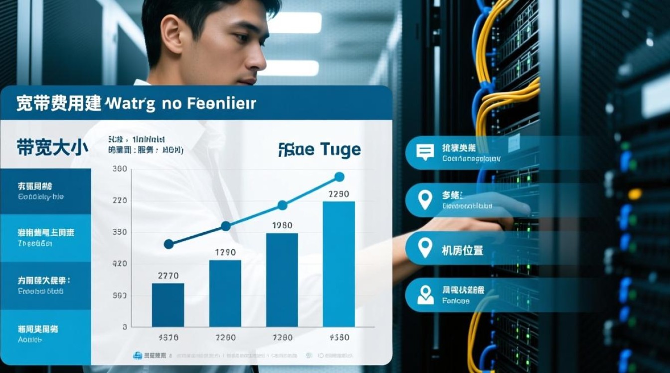 服务器宽带费用每月大概多少钱？不同配置差异大吗？