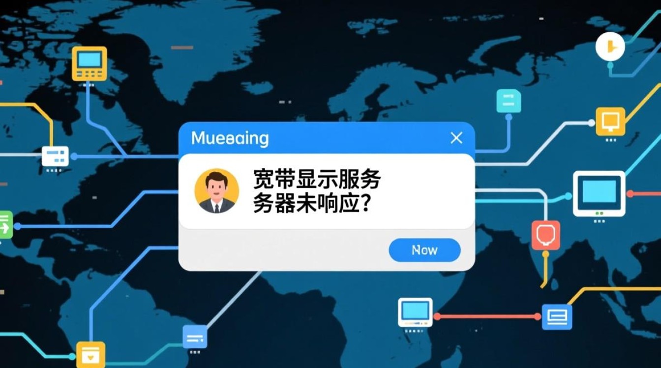 宽带显示服务器未响应 宽带显示服务器未响应