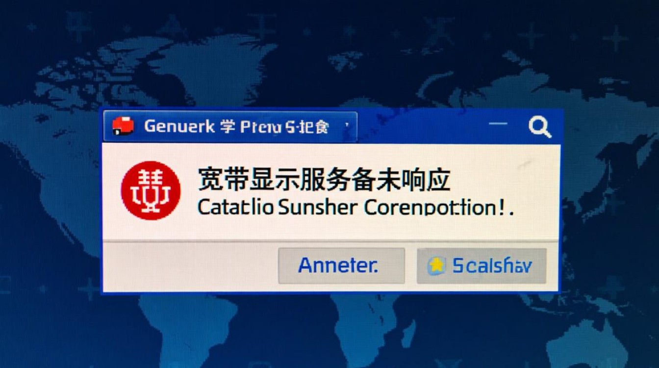 宽带显示服务器未响应 宽带显示服务器未响应