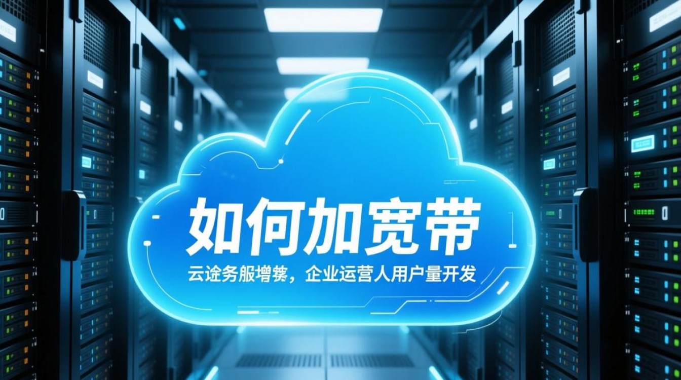 云服务器如何加宽带