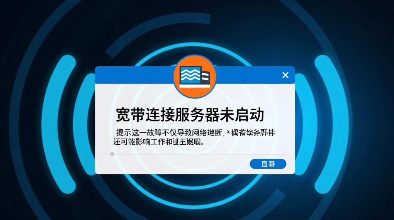 宽带连接服务器未启动