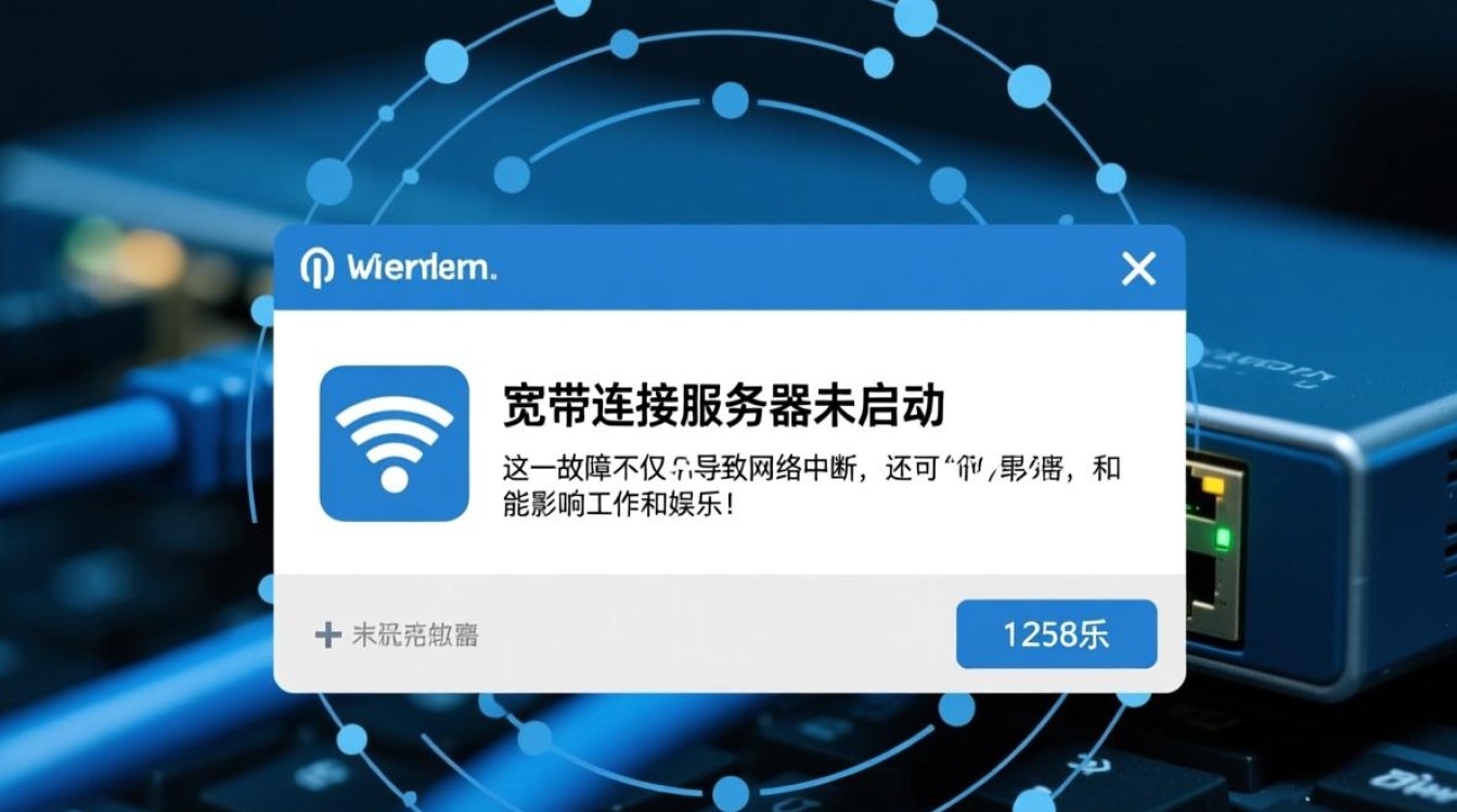 宽带连接服务器未启动