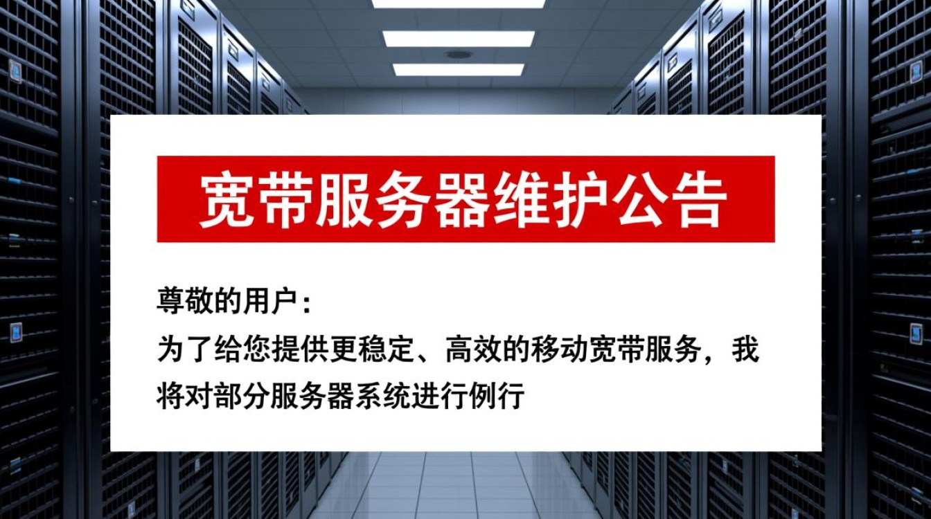 移动宽带服务器维护公告具体影响哪些业务和恢复时间? 移动宽带服务器维护公告具体影响哪些业务和恢复时间?