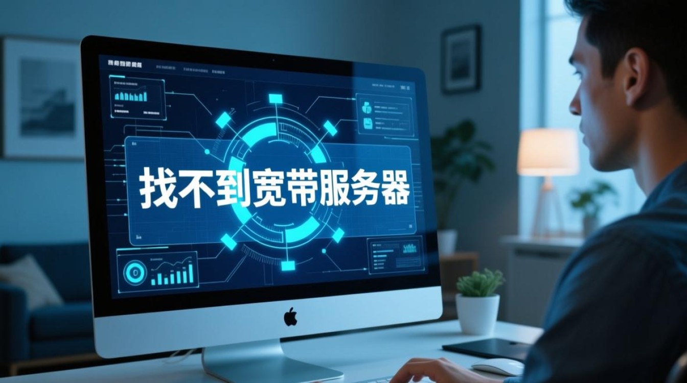 找不到宽带服务器