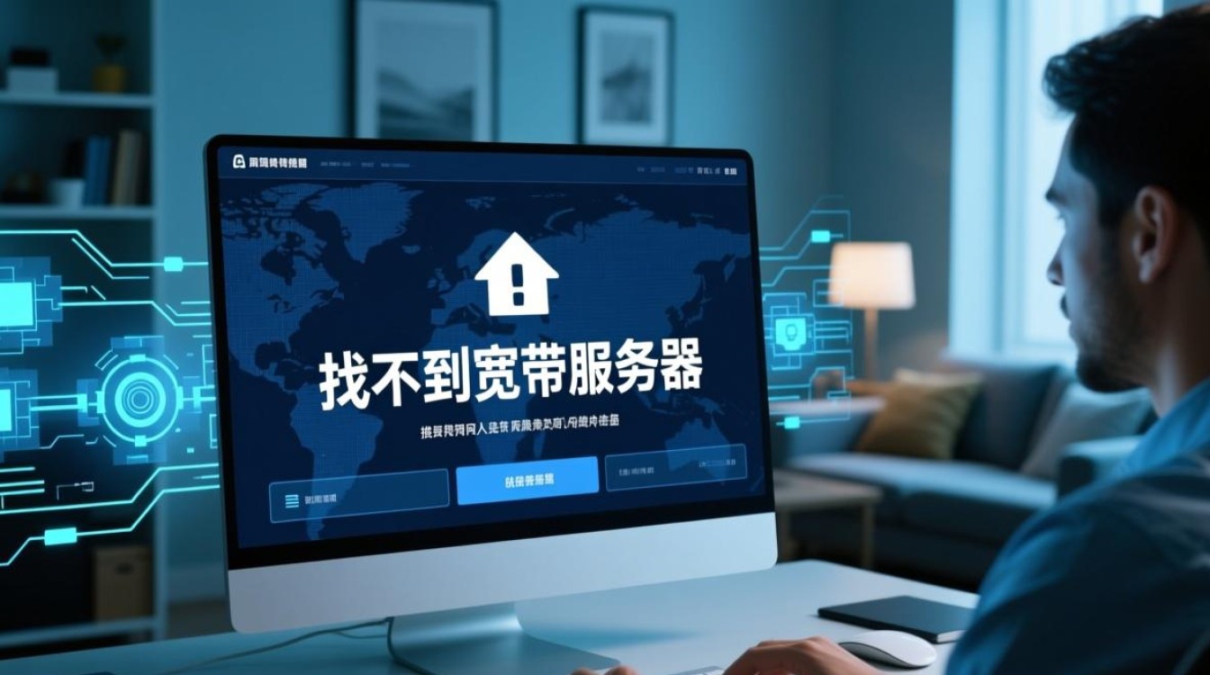 找不到宽带服务器