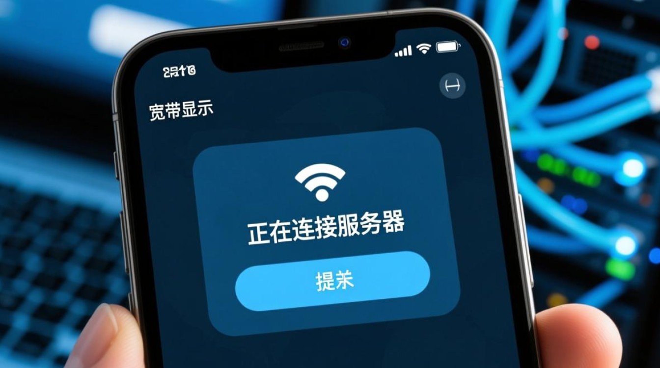 宽带显示正在连接服务器