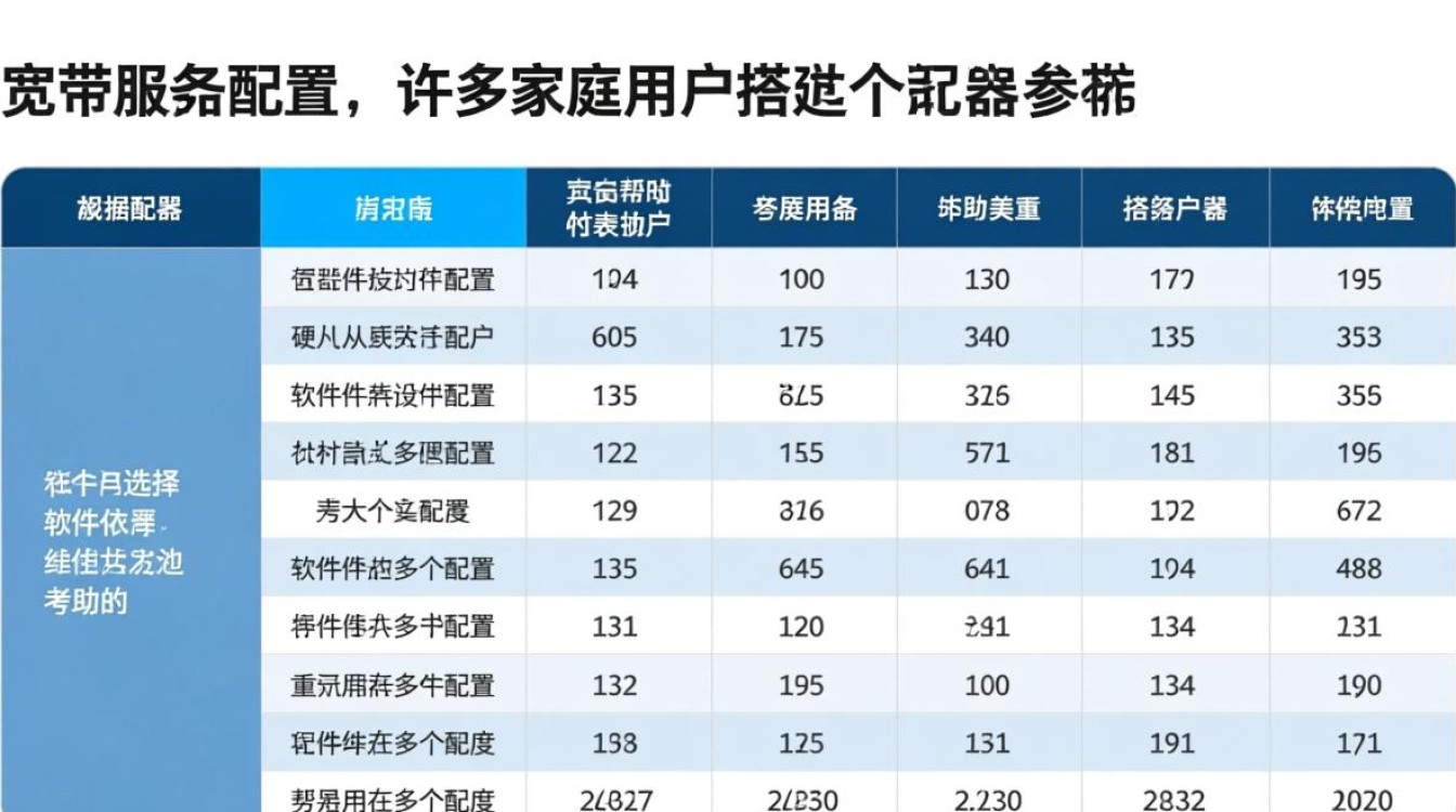 家用宽带服务器配置表，新手如何选配不踩坑？