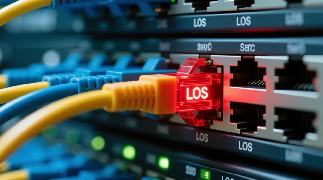 宽带服务器los闪红灯