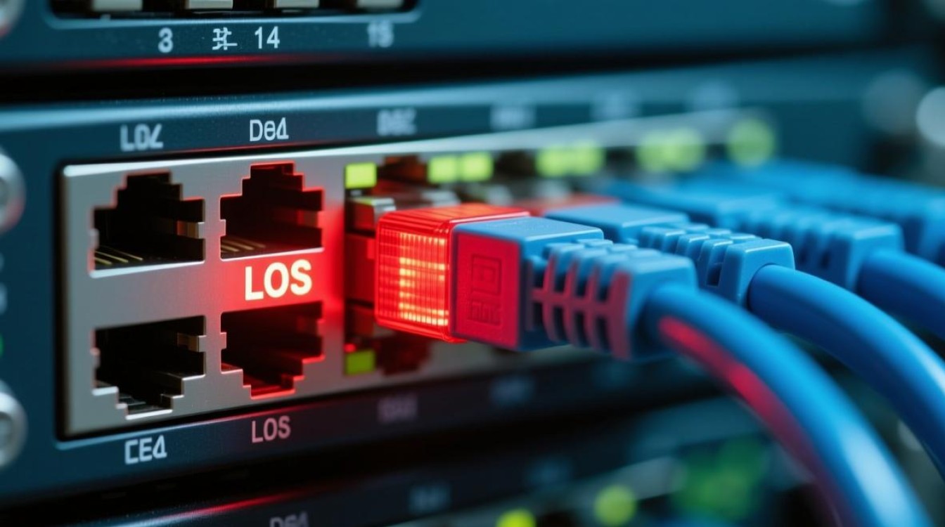 宽带服务器los闪红灯