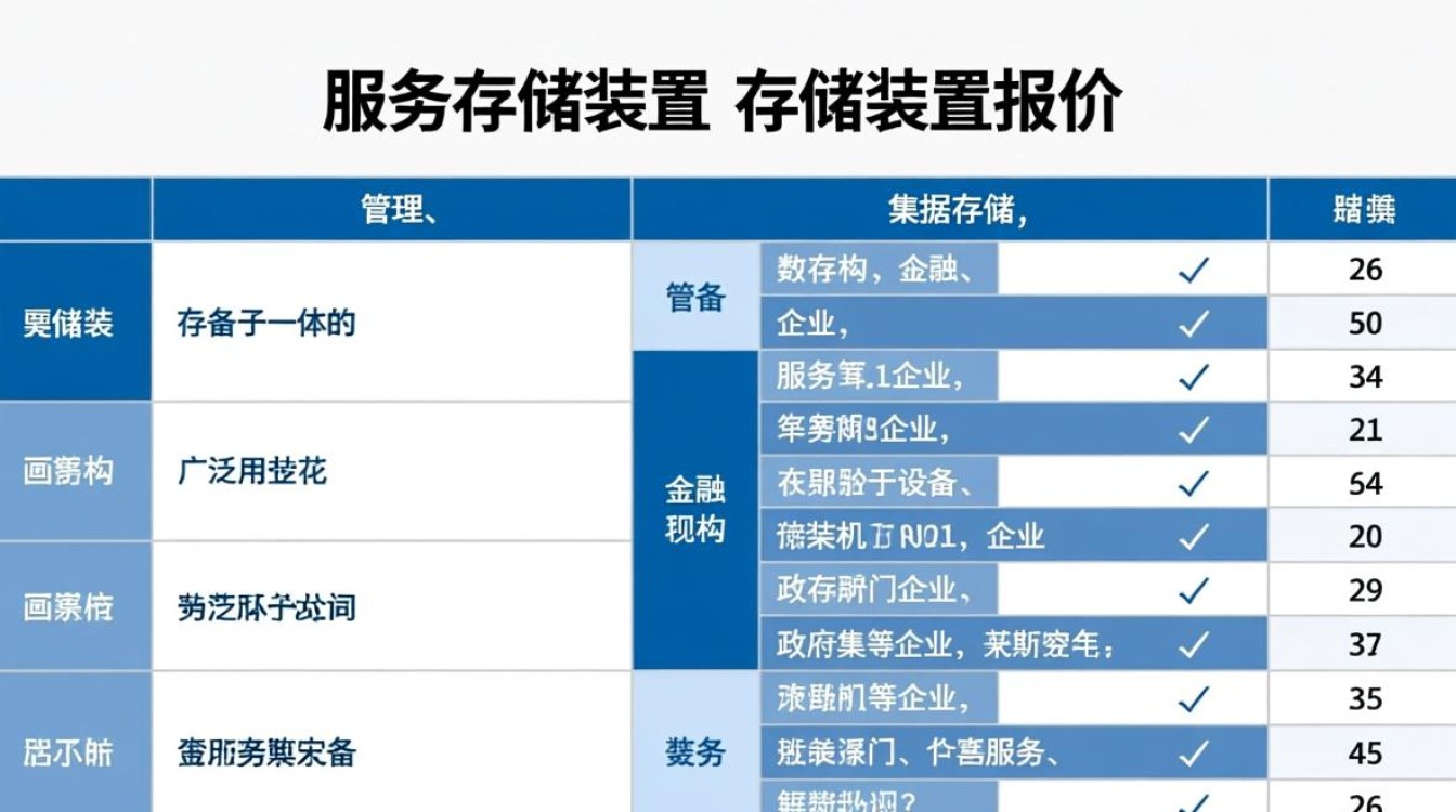 服务存储装置报价表揭秘，价格差异背后的秘密是什么？