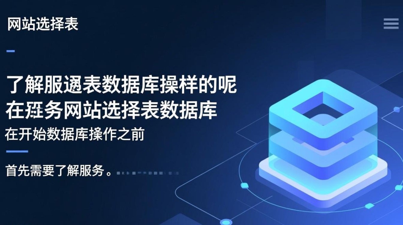 服务网站数据库操作流程详解,如何选择与操作? 服务网站数据库操作流程详解,如何选择与操作?