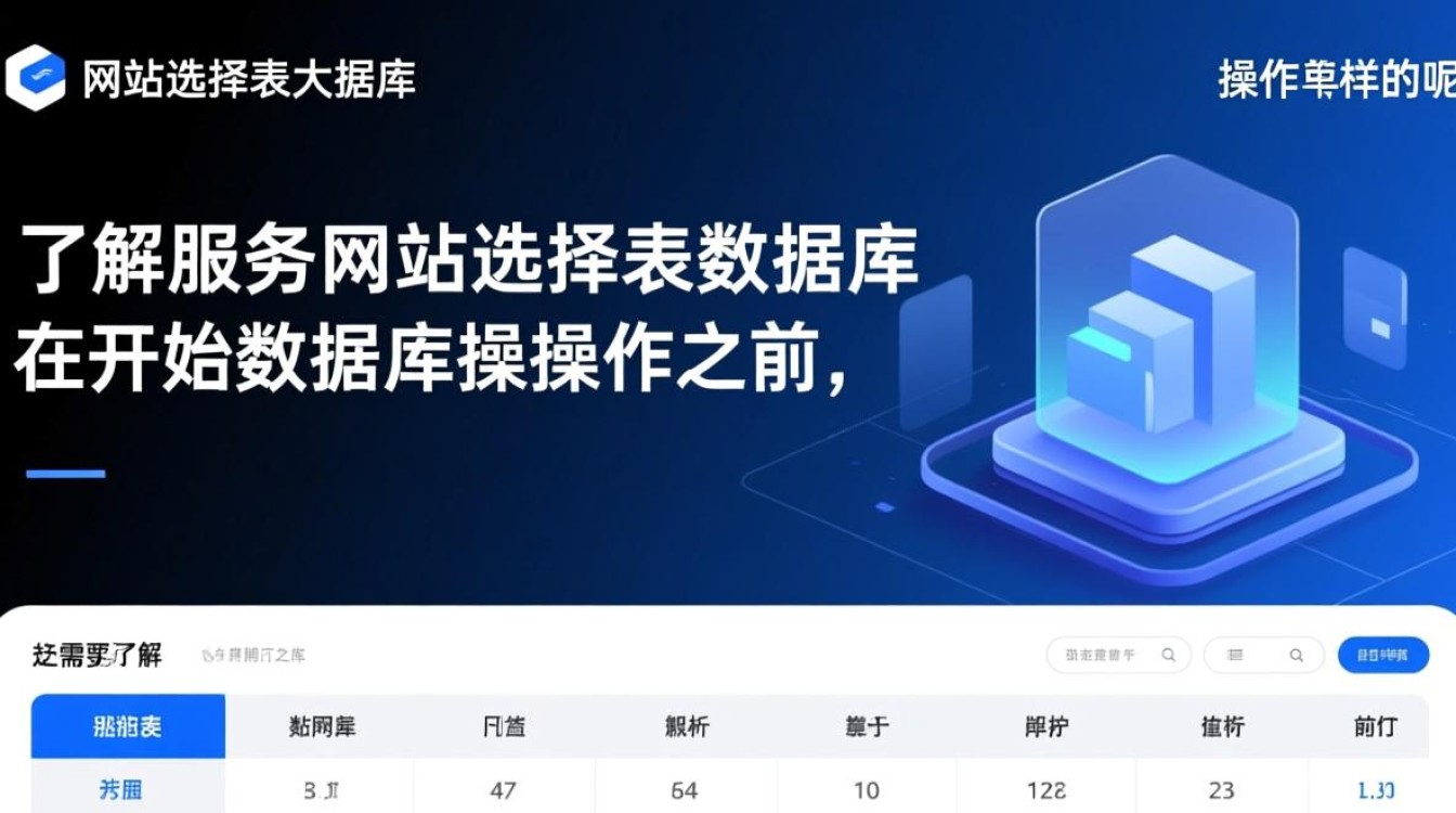 服务网站数据库操作流程详解,如何选择与操作? 服务网站数据库操作流程详解,如何选择与操作?