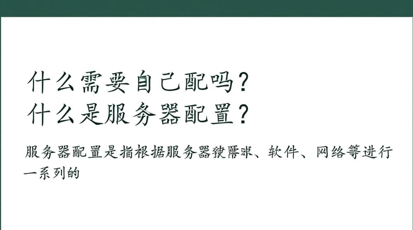 服务器配置是否必要？详解自配置与专业服务的优劣对比。