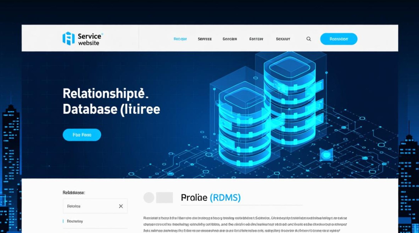 服务网站中，如何进行关系型数据库的高效操作与维护？